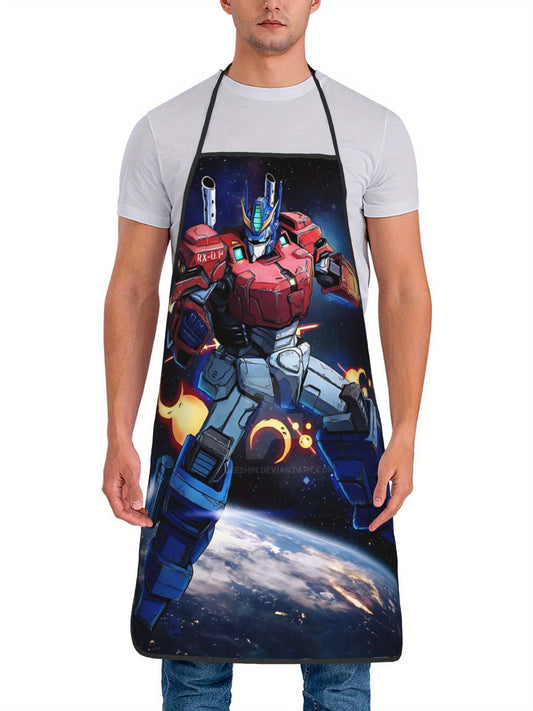 Delantal de Transformers - Optimus en el espacio