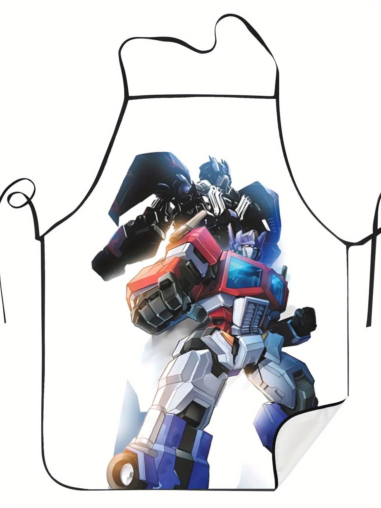 Delantal de Transformers - Dúo Blanco