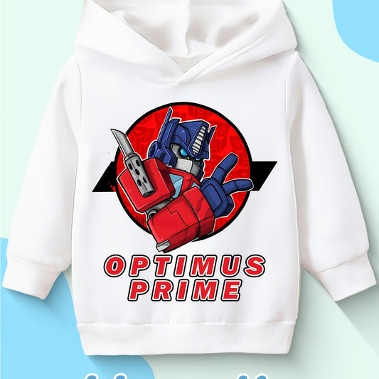 Pull Enfant Transformers - Prime Blanc Icon