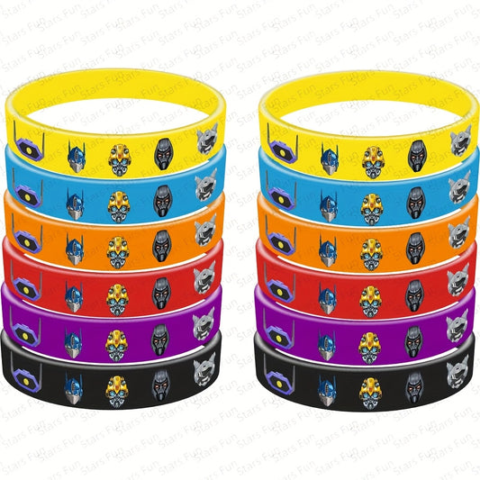 Lot 12 Bracelets Transformers - Logos