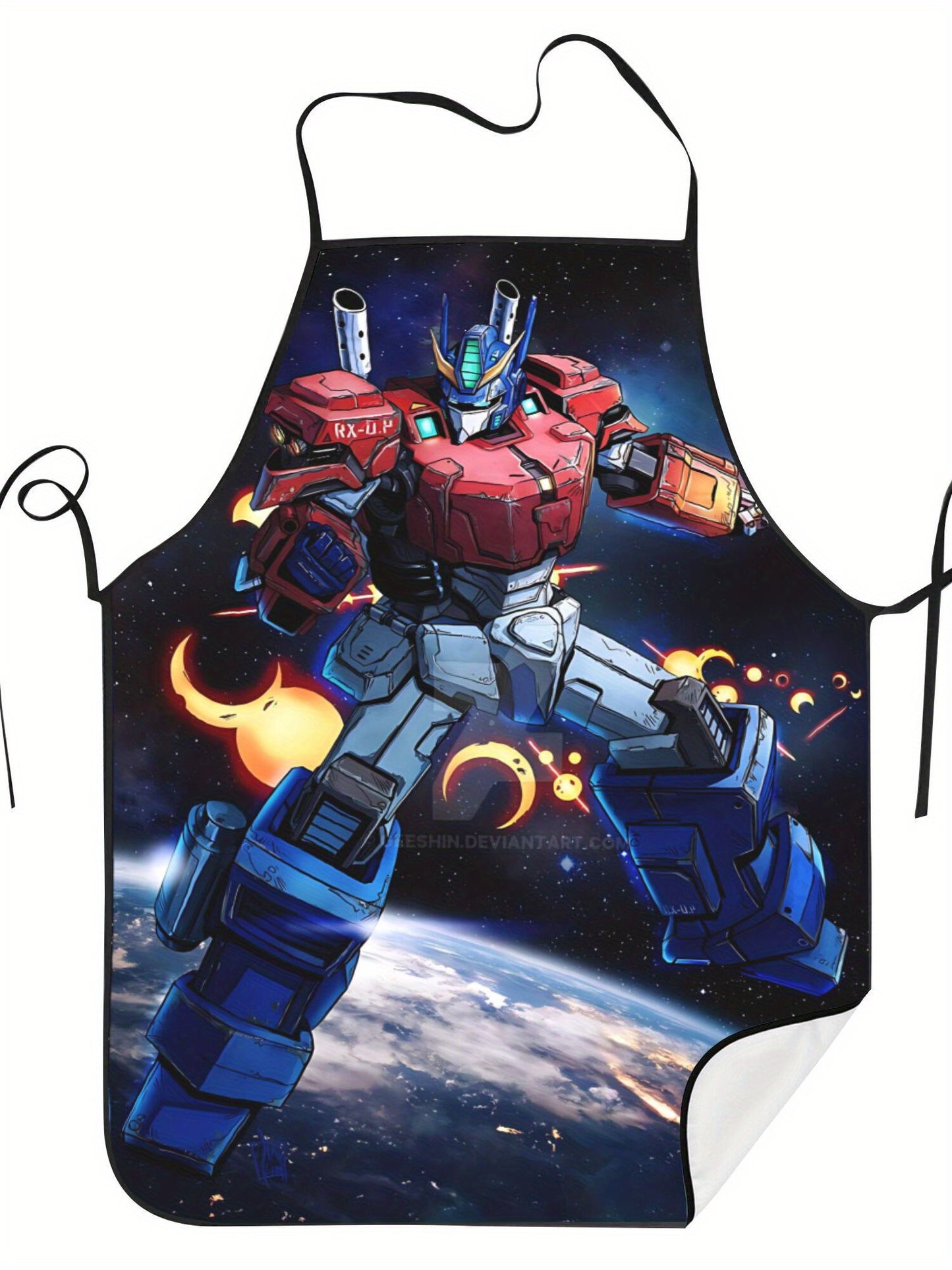Delantal de Transformers - Optimus en el espacio